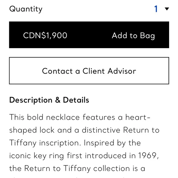 Authentic Tiffany & Co. Silver Love Heart Lock Pendant - Picture 6 of 7